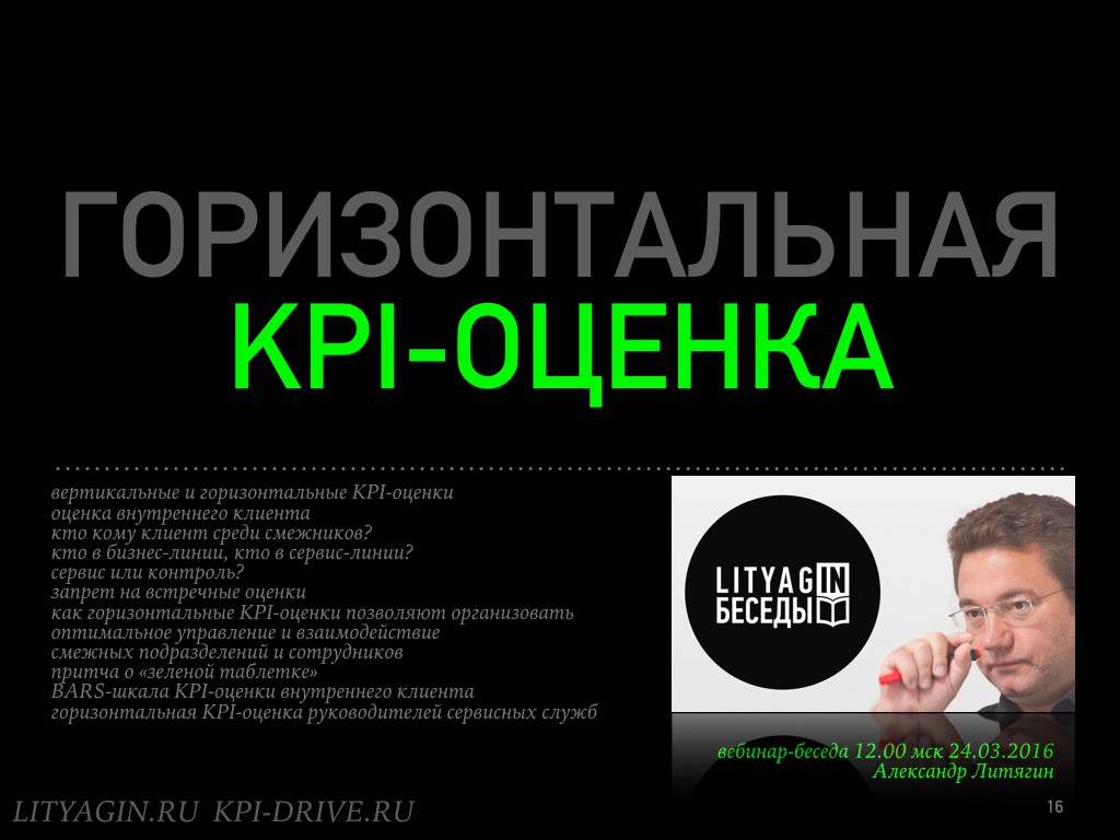 12 Горизонтальная KPI-оценка | Александр Литягин